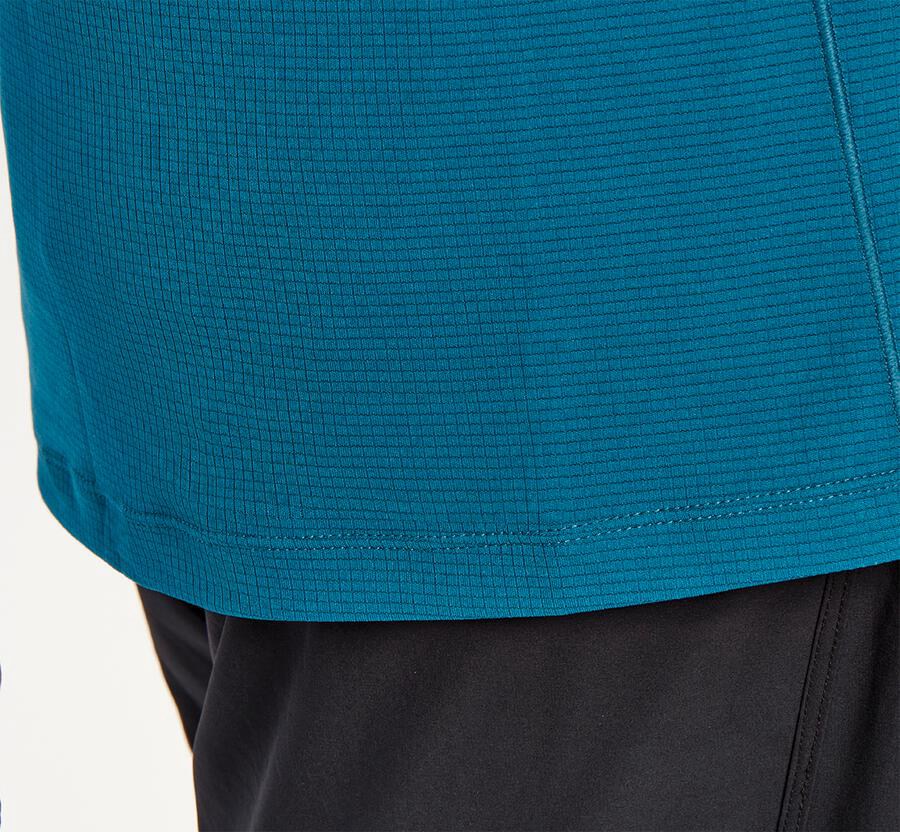 Hoka One One Performance Kort Sleeve Top Herr - Blå - SCZLE-7241